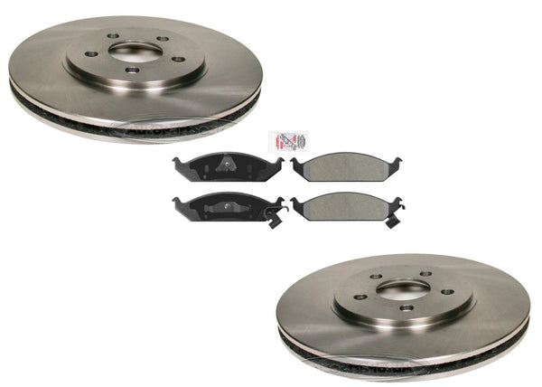 Para pastillas de freno y rotores de freno semimetálicos Chrysler Cirrus 1995-2000.