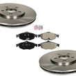 For 2001-2006 Chrysler Sebring Semi Metallic Front Brake Pads & Brake Rotors