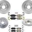 F&R Disc Brake Rotors Ceramic Pads for Front Wheel Drive 2016-2018 Mazda CX-3