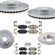 F&R Disc Brake Rotors Ceramic Pads For All Wheel Drive 2016-2018 Mazda CX-3