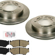 For 1996-1997 Geo Tracker 4 door Semi Metallic Front Brake Pads & Brake Rotors
