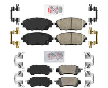 Front and Rear AmeriPRO Ceramic Brake Pads Hardware 2016-2021 Mazda CX-3