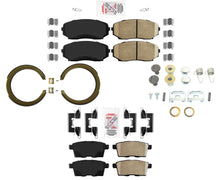 AmeriBRAKES Pastillas de freno de cerámica para zapatos de estacionamiento para Mazda CX-9 2007-2015
