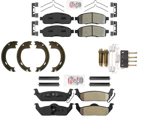AmeriPRO OE Semi Metallic Pads for 2004-2008 Ford F150 4 Wheel Drive 6 Stud Rim