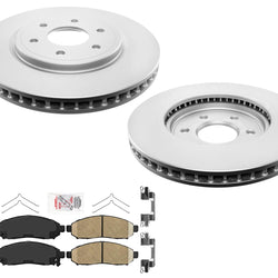 Front Coated Disc Brake Rotors Pads For Nissan Pathfinder 4.0L 2005-2012