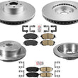 Front Coated Disc Brake Rotors & Ceramic Pads For 2013-2020 Subaru BRZ