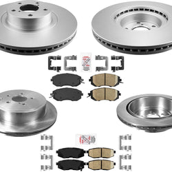 Front Coated Disc Brake Rotors & Ceramic Pads For 2013-2020 Subaru BRZ