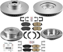 Coated Front Disc Brake Rotors & Rear Rotors Brake Pads For 13-2020 Subaru BRZ