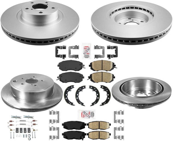 Coated Front Disc Brake Rotors & Rear Rotors Brake Pads For 13-2020 Subaru BRZ