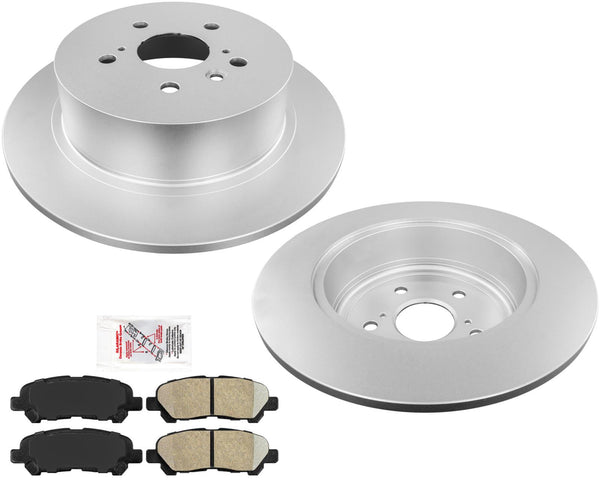 Para rotores de freno trasero y pastillas de freno de cerámica traseras para Toyota Highlander 2008-2013.