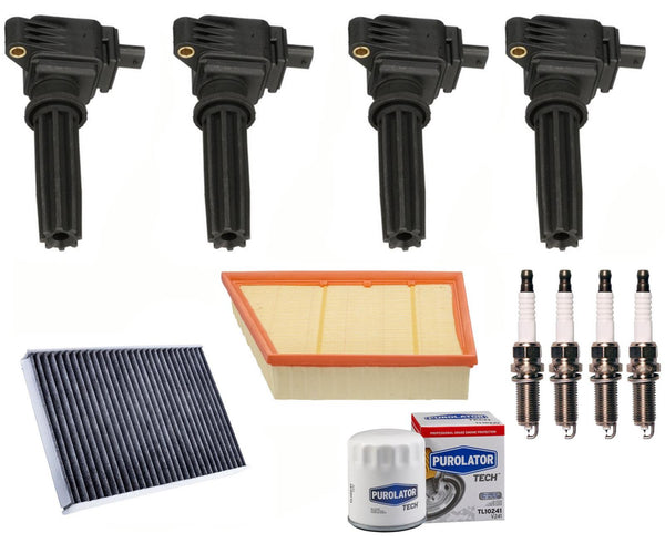 Ignition Coil Spark Plugs Filters For 2012-2017 Land Rover Range Rover Evoque