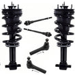Front Struts Tie Rods Links For 2014-2018 Silverado 1500 4 Wheel Drive ZW7