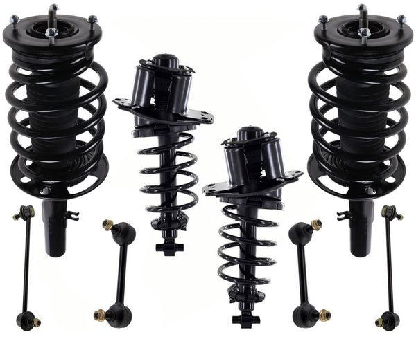 Front & Rear Complete Struts & Links For 2008-2009 Ford Taurus All Wheel Drive