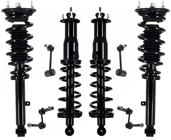 Front & Rear Complete Struts Spring Assembly & Links For 1998-2005 Lexus GS300