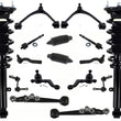 Front  Complete Struts Control Arms Tie Rods & Links For 1998-2005 Lexus GS300