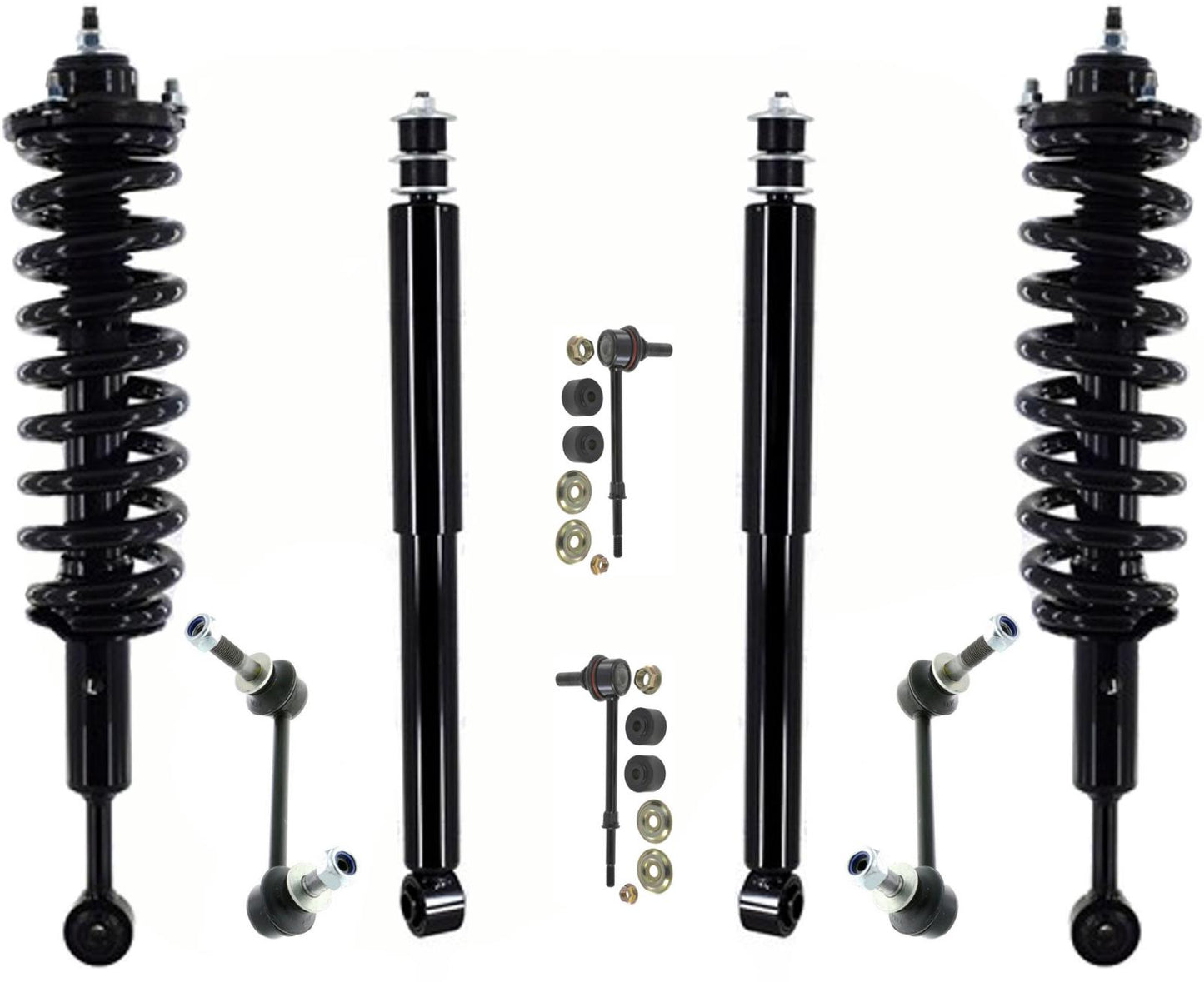 Front Struts Rear Shocks & Links For 2010-2021 Toyota 4Runner 4 Wheel Drive