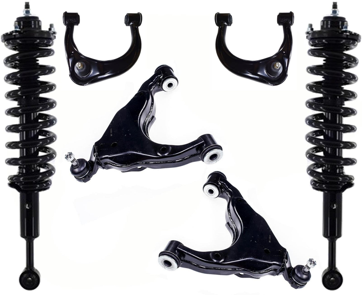 Front Struts Upper Lower Arms Ball Joints For 10-22 Toyota 4Runner 4x4 Wheel Drv
