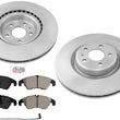Front Disc Brake Rotors & Semi Metallic Pads for 12-17 Audi S5