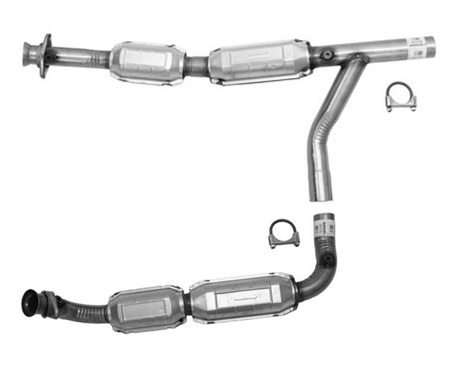 Tubo Y del motor delantero L&amp;R con 4 convertidores catalíticos para Ford E150 4.6L 2003-2007