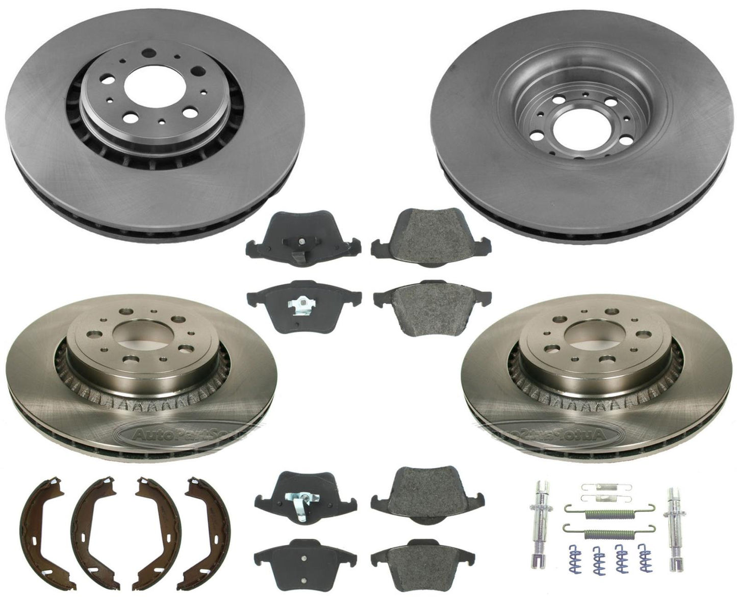 Para 05-09 Volvo XC90 4.4L 336MM 13 1/4 pulgadas Rotores de freno Pastillas de cerámica Ck Rotores
