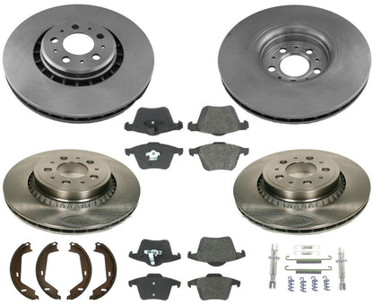 Para 05-09 Volvo XC90 4.4L 336MM 13 1/4 pulgadas Rotores de freno Pastillas de cerámica Ck Rotores