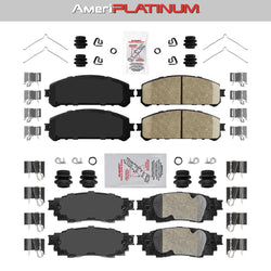 Ceramic Front + Rear Brake Pads FOR 2016-2021 Lexus RX450h RX450hL