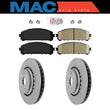 Front Pads & Coated Rotors FOR 2016-2021 Lexus RX350L RX450hL AVALON CAMRY TRD