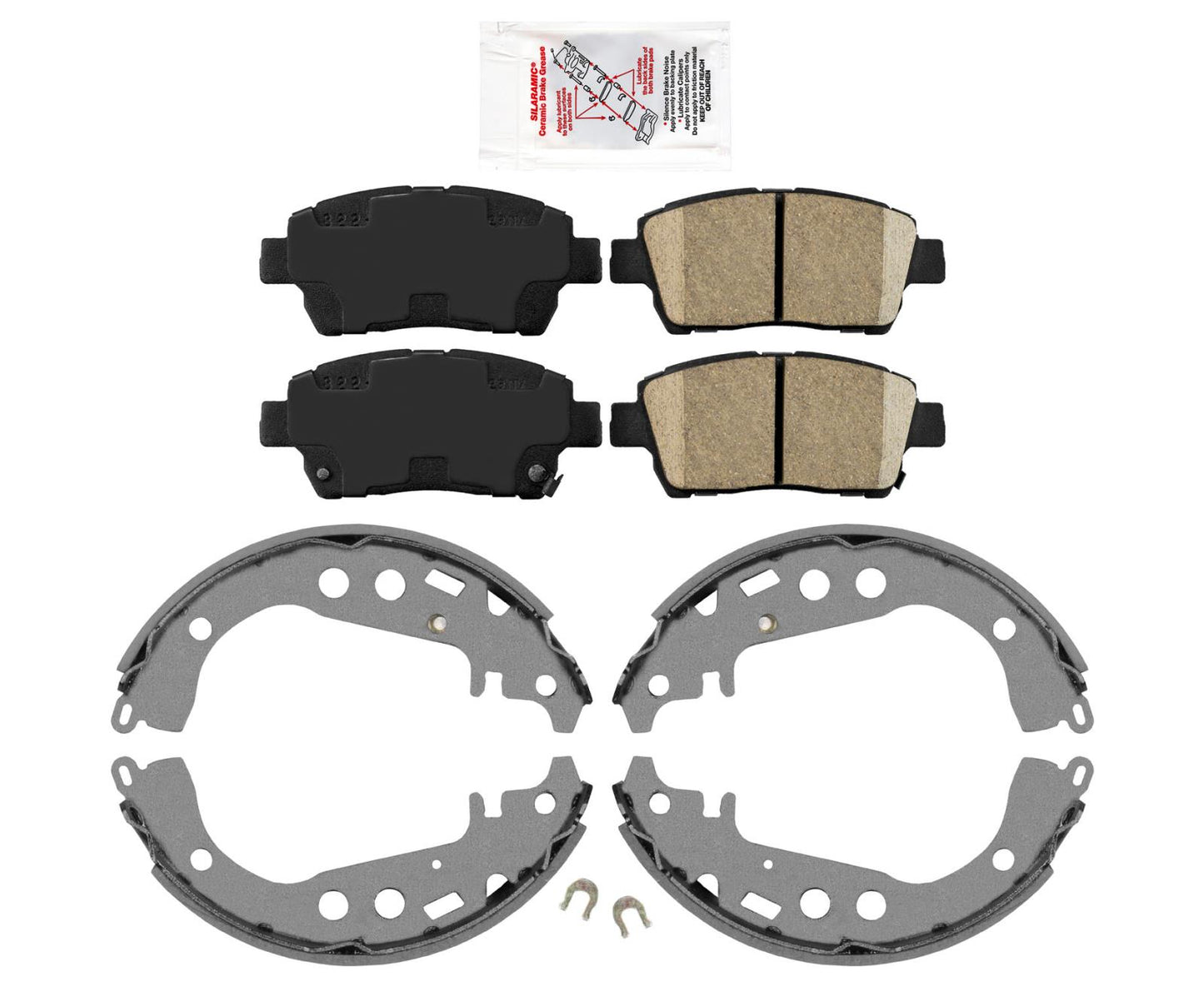 Para Scion xA y xB 2004-2007 pastillas de freno delanteras y zapatas de freno