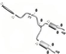 Tubo de extensión de resonador, silenciador trasero doble para Chevrolet Impala SS V8 06-2009