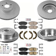 AmeriBRAKES Front & Rear Disc Brake Rotors & Pads For 10-12 Subaru Outback 3.6L