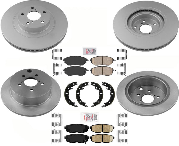 AmeriBRAKES Front & Rear Disc Brake Rotors & Pads For 2014-2018 Subaru Forester