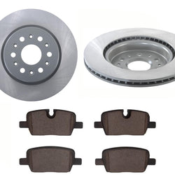 REAR GEO Coated Disc Brake Rotors & Ceramic Pads For 2021-2022 Buick Enclave