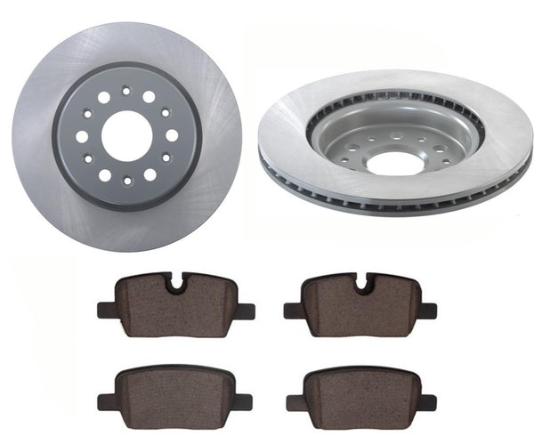 REAR GEO Coated Disc Brake Rotors & Ceramic Pads For 2021-2022 Buick Enclave