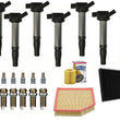 6 Direct Ignition Coil Spark Plugs Filters For 2016-2020 Lexus GS350