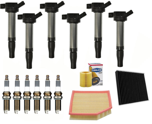 6 Direct Ignition Coil Spark Plugs Filters For 2016-2020 Lexus GS350