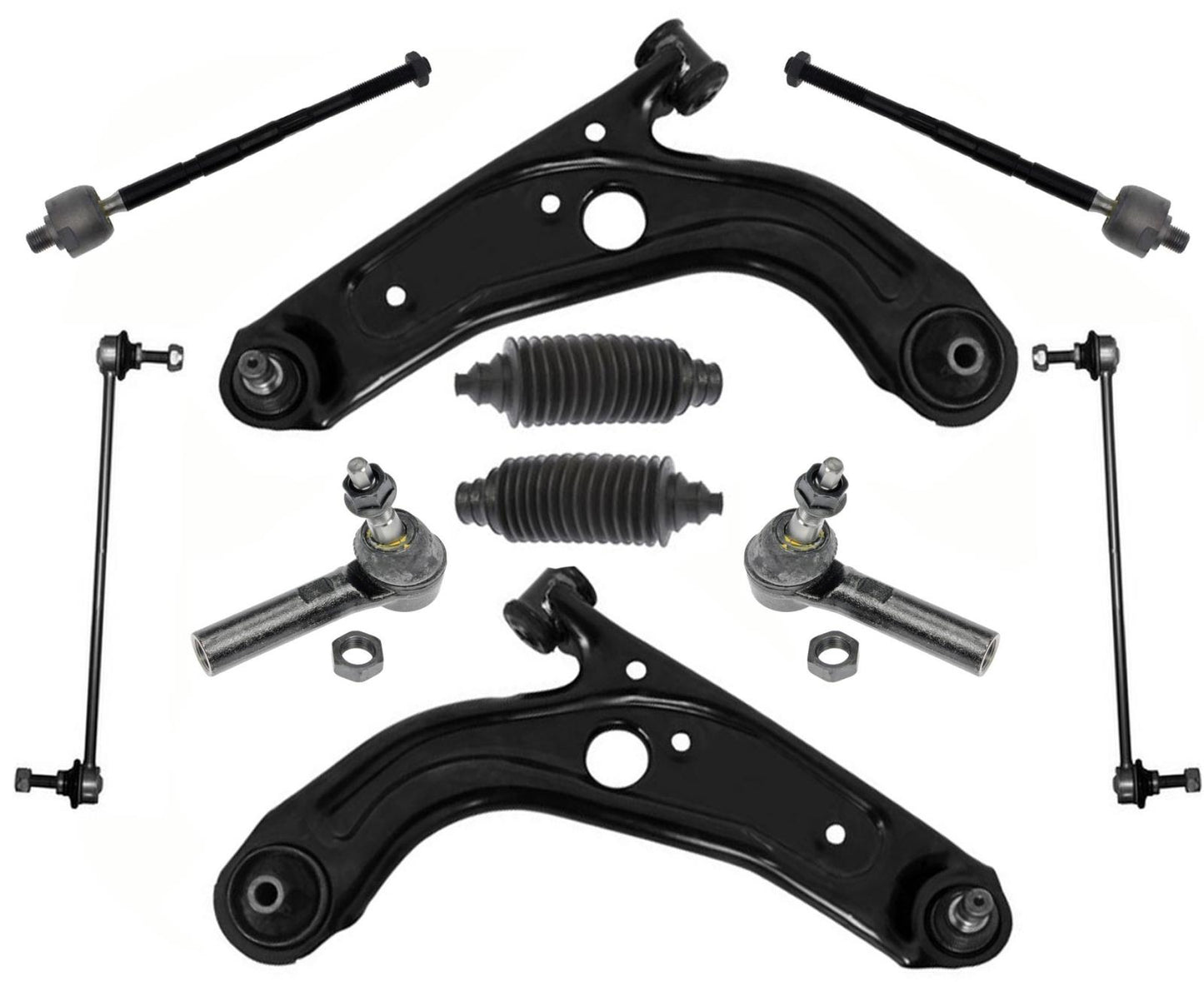 Front Lower Control Arms Ball Joint Tie Rods For Fiat 500 2012 2014 2015 2017