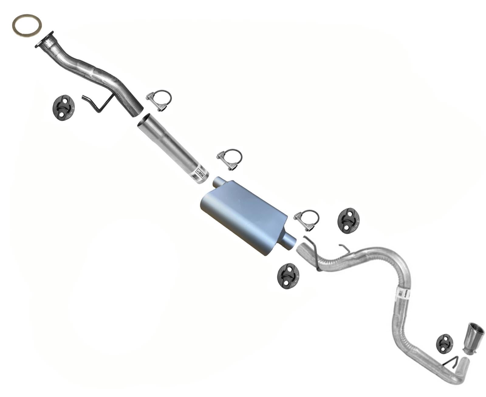 Silenciador de escape de alto rendimiento para Tacoma 2.7L 2005-2010 con distancia entre ejes de 110 pulgadas