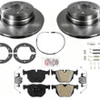 Para BMW X5 2007-2018 3.0L rotores de freno de disco trasero y pastillas semimetálicas AmeriPro
