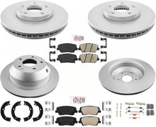 F&amp;R GEO - Pastillas de freno de disco recubiertas, zapatos de estacionamiento para Hyundai Santa Fe 10-12