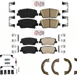 AmeriPro Ceramic Disc Brake Pads Parking Shoes for 13-16 Hyundai Santa Fe Sport