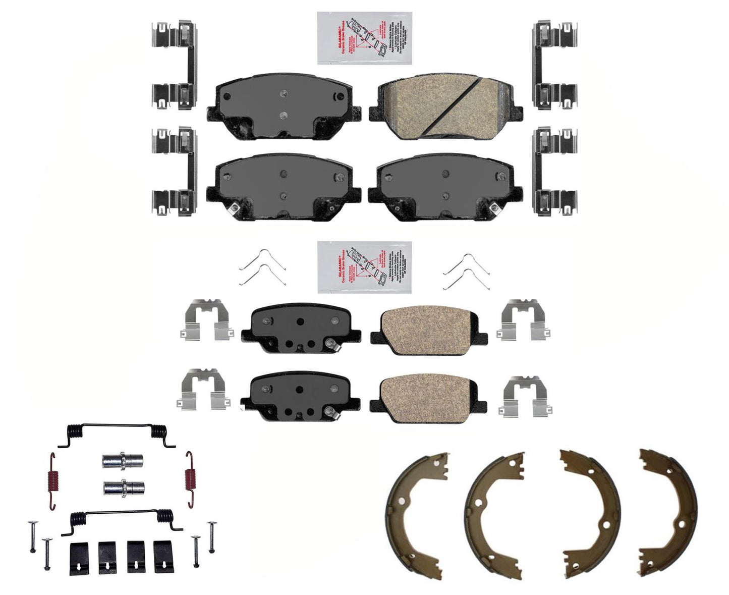 AmeriPRO - Zapato de parque con almohadillas de cerámica para pinza de doble pistón Hyundai Santa Fe 19-20