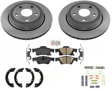 Coated Vented Disc Brake Rotors and Brake Pads Fits Jeep GRAND CHEROKEE 2011-21