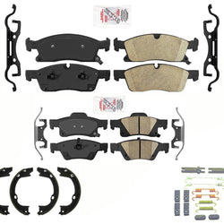 Fits Jeep GRAND CHEROKEE 2011-21 Larger 350MM Disc Brake Rotors and Brake Pads