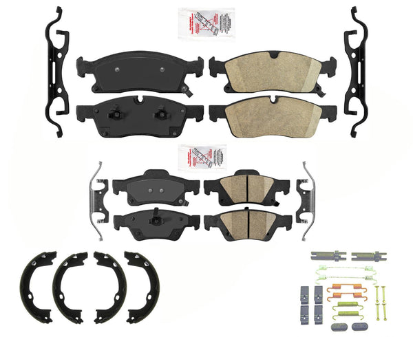 Fits Jeep GRAND CHEROKEE 2011-21 Larger 350MM Disc Brake Rotors and Brake Pads