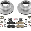 Front Brake Rotors & Brake Pads Seals For Ford F150 2002-2003 Rear Wheel Drive