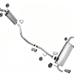 Middle Muffler Pipe Rear Muffler with Chrome Tips for Nissan Murano 2009-2014