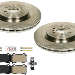 Rear Disc Brake Rotors & Semi Metallic Pads for 2004-2007 Cadillac CTS