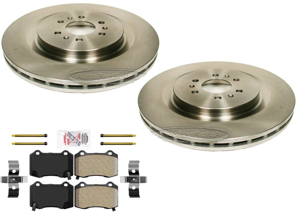 Rear Disc Brake Rotors & Semi Metallic Pads for 2004-2007 Cadillac CTS