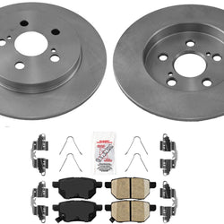 Rear Disc Brake Rotors & Pads for 2012-2018 Toyota Yaris