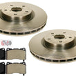 Front Disc Brake Rotors & Semi Metallic Pads for 2013-2017 Subaru WRX STI